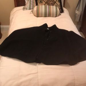 Wool Pendleton black cape for evening
